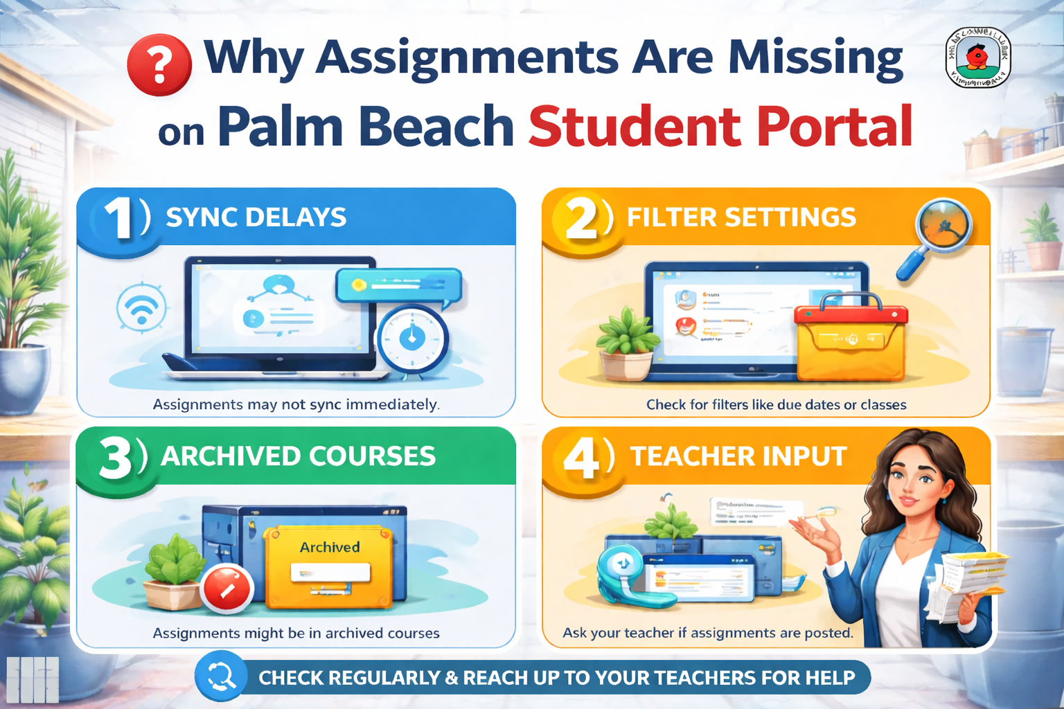 Palm Beach Portal Attendance Not Showing?