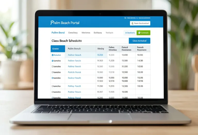 How to Find Class Schedule in Palm Beach Portal