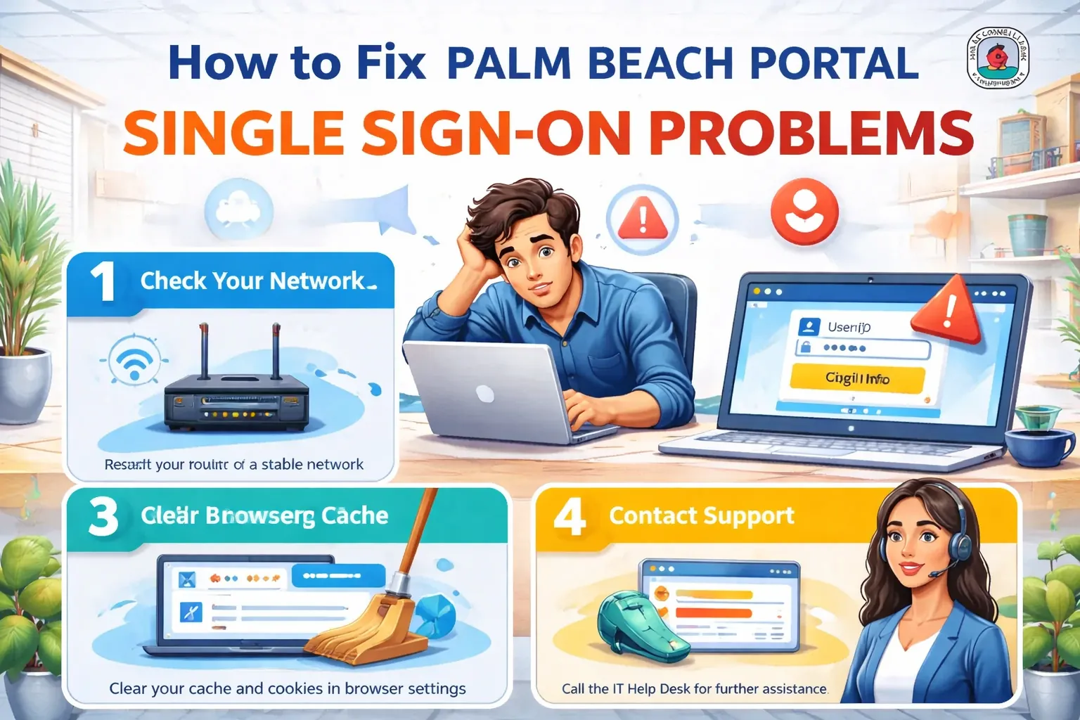 How to Fix Palm Beach Portal Single Sign-On Problems
